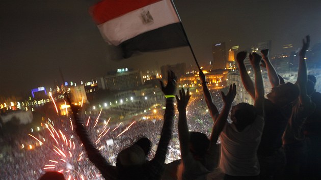 Mursho odprci se raduj na Tahrrskm nmst (3. ervence 2013)