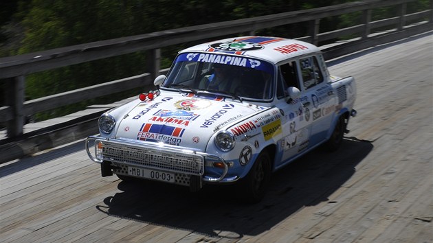 koda 1000 MB Rally na veternskm zvodu Silvretta Classic