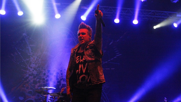 Z vystoupen kapely Papa Roach na festivalu Rock for People (3. ervence 2013)