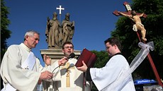 Slavnostní mše k výročí příchodu Cyrila a Metoděje v Třebíči (4. července 2013) Slavnostní mše k výročí příchodu Cyrila a Metoděje v Třebíči (4. července 2013)