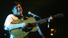 Marcus Mumford z Mumford & Sons na Glastonbury 2013