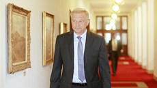 Ministr obrany Vlastimil Picek pichází na poslední jednání vlády. (3. ervence