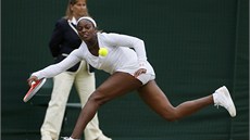 JET KOUSEK. Sloane Stephensová ve tvrtfinále Wimbledonu proti Marion