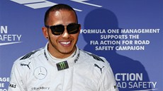 Vítz kvalifikace Velké ceny Nmecka Lewis Hamilton z týmu Mercedes.