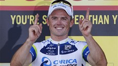 Australský vítz 3. etapy Tour de France Simon Gerrans.