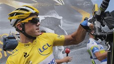 Simon Gerrans před startem páté etapy Tour de France. Simon Gerrans před startem páté etapy Tour de France.