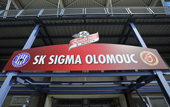 Hlavní vstup do Androva stadionu, který je sídlem fotbalového klubu SK Sigma