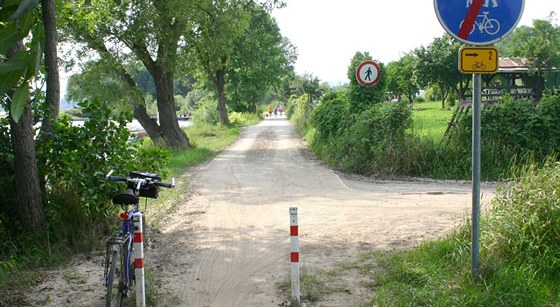 Mu íhá na eny na kolech v blízkosti cyklostezek. Ilustraní snímek