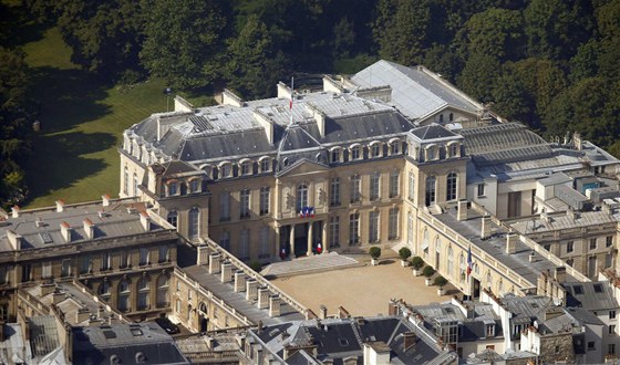 Elysejský palác, sídlo francouzských prezident.