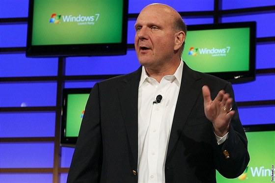 Steve Ballmer pi pedstavení Windows 7