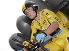 Chris Froome na startu horsk asovky na Tour de France
