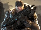 Gears of War: hlavn hrdina Marcus Fenix s pukou Lancer