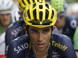 CO S TM. Alberto Contador na Tour de France zatm marn sthal suverna