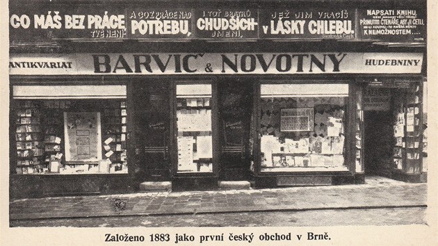Barvi a Novotn byl prvn esk obchod v Brn.