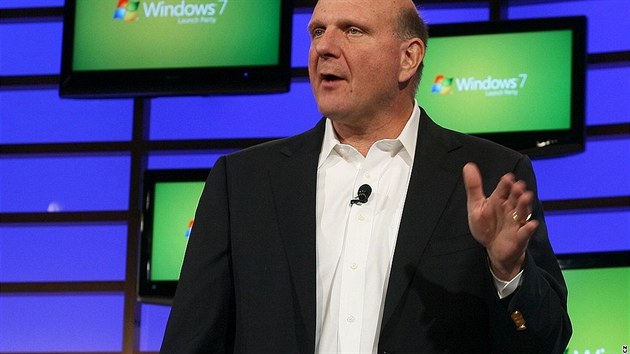 Steve Ballmer pi pedstavení Windows 7