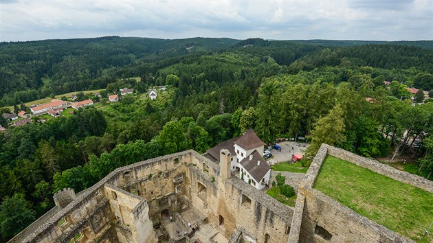 Pohled z hradu Landtejn
