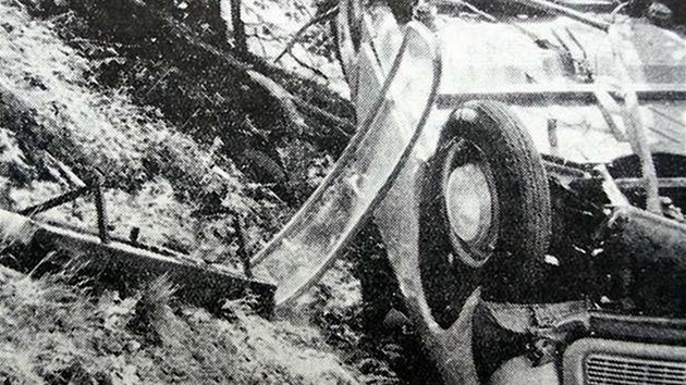 Trabant shozený ze stráně - Hepnarová jela trabantem do Oleška, kde se rozloučila se svojí chatou. Pak ho svrhla ze stráně, aby se nedostal do rukou jinému majiteli.