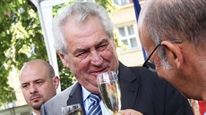 Milo Zeman a nkteí ministi se úastnili recepce na francouzském...