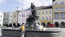 Krakonošova kašna na náměstí v Trutnově. Krakonošova kašna na náměstí v Trutnově.