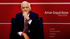 Amar Gopal Bose zasvětil život hledání perfektního zvuku Amar Gopal Bose zasvětil život hledání perfektního zvuku