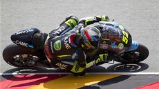 Luká Peek na okruhu Sachsenring pi Velké cen Nmecka