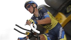 Roman Kreuziger na startu horské asovky na Tour de France