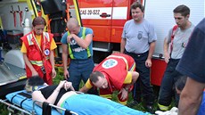 Nezkuenou lezkyni zachraovali hasii v Horním Slavkov z ptadvaceti metrové
