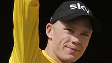 Chris Froome jako vedoucí mu Tour de France.