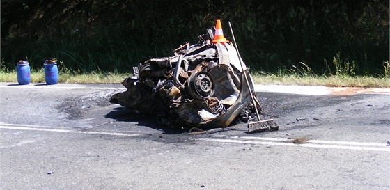 Tragická dopravní nehoda u Mirotic na Písecku. (22. ervence 2013)