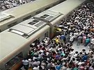 Ranní pika v pekingském metru