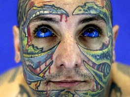 TETOVÁNÍ V OÍCH. Mezinárodní festival tetování v brazilském Sao Paulu ukázal i...