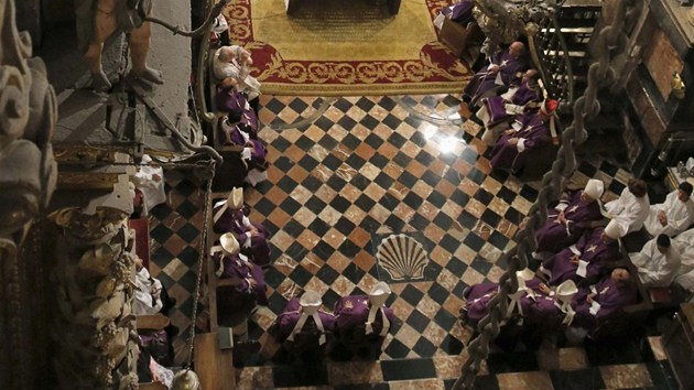 Tryzna za obti vlakovho netst z 24. ervence v mstsk katedrle v severopanlskm Santiagu de Compostela.