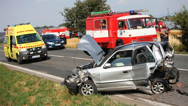 O nkolik set metr dle havarovala dal auta, idii pravdpodobn nedvali pozor a sledovali por pole