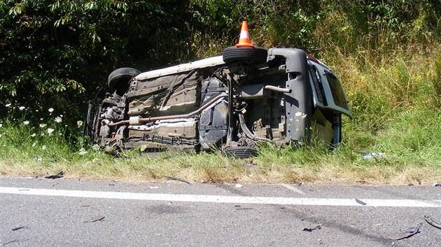 Tragick dopravn nehoda u Mirotic na Psecku. (22. ervence 2013)