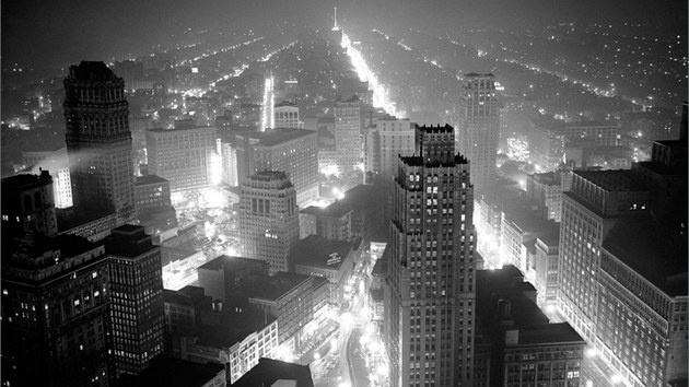 Detroit na snmku z roku 1942.