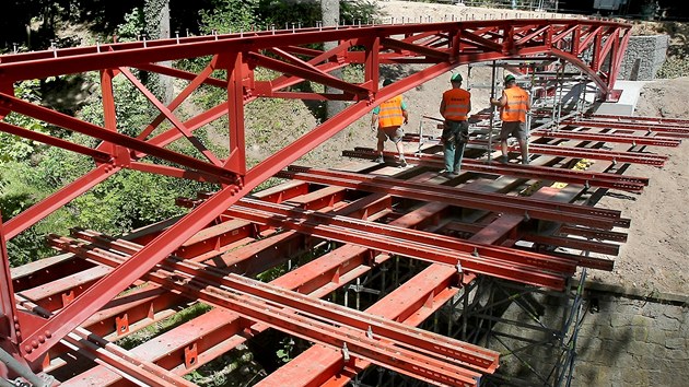 V Lochotnskm parku je od pondl konstrukce nov lvky pro p. Ta v budoucnu propoj podchod u tramvajovch zastvek na Karlovarsk td s cestou, kter vede k plzesk zoologick zahrad. 