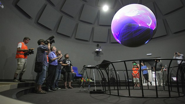 Pedstaven novho planetria, kter se oteve 4. listopadu v plzeskm Science Centru Techmania. 