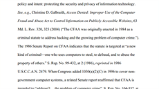 Computer Fraud and Abuse Act (CFAA) z roku 1986 se podle expert na iny...