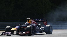 Nmecký pilot Sebastian Vettel se ítí po maarském Hungaroringu za dalími