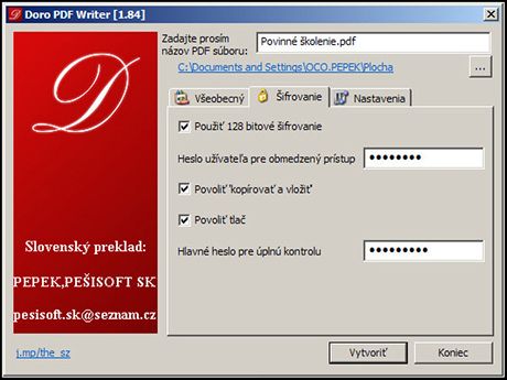 Doro PDF Writer