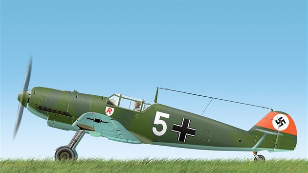 Bf.109 - Legendrn stodevtka genilnho konstruktra W. Messerschmitta pevyovala tehdej eskoslovensk typy sthacch vojenskch letadel pedevm zvldnutm mimodn vhodn poloskoepinov konstrukce celokovovho letadla. Typ Bf 109D ltal zhruba o 100 kilometr za hodinu rychleji, ne esk Avia B.534, kter za pznivch okolnost mohla nanejv uniknout z dosahu jeho kulomet schopnost toit zatky o menm polomru. Nmeck letadlo neslo navc vrazn lep zamova.