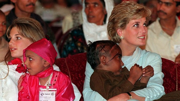 Jemima Khanov a princezna Diana (duben 1996)
