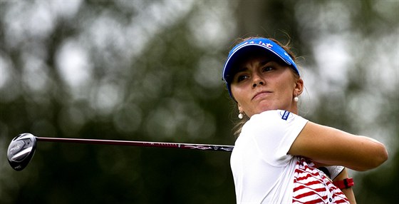 eská golfistka Klára Spilková na turnaji  Pilsen Golf Masters 2013 na hiti v...