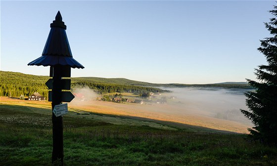 Ranní mlhy nad Jizerkou