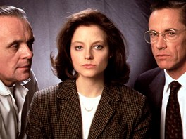 Anthony Hopkins, Jodie Fosterová a Scott Glenn ve filmu Mlení jehátek (1991)