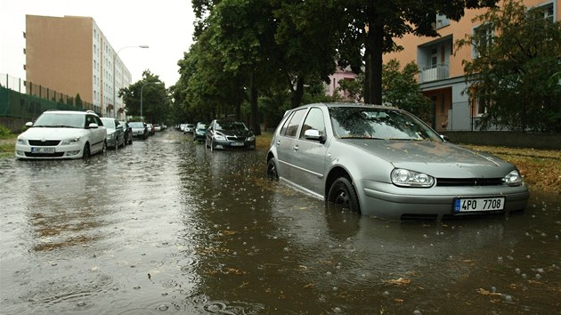 Lokální záplavy v Plzni (4.8.2013)