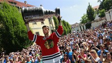 Michael Frolík se Stanley Cupem na Kladně Michael Frolík se Stanley Cupem na Kladně