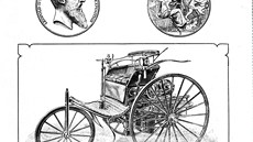 Dobová reklama na první auto Benz Patent Motorwagen Dobová reklama na první auto Benz Patent Motorwagen