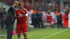 TAM DÁ GÓL. Nový trenér Bayernu Mnichov Pep Guardiola posílá na hit...