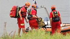 Vodní záchranná služba na přehradě Hracholusky. Vodní záchranná služba na přehradě Hracholusky.